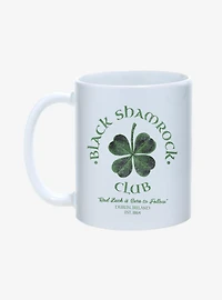St. Paddy's Black Shamrock Club Mug 11oz