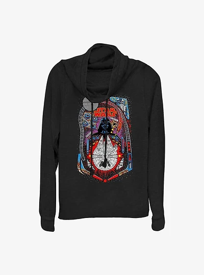 Star Wars Pinball Galaxy Cowl Neck Long-Sleeve Top