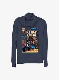 Star Wars Han Solo Comic Cowl Neck Long-Sleeve Top
