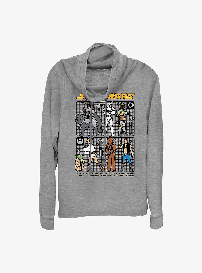 Star Wars Crew Cowl Neck Long-Sleeve Top