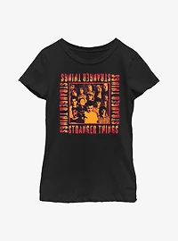 Stranger Things Eery Group Youth Girls T-Shirt
