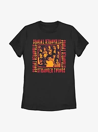 Stranger Things Eery Group Womens T-Shirt