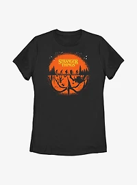 Stranger Things Upside Down Haunt Womens T-Shirt