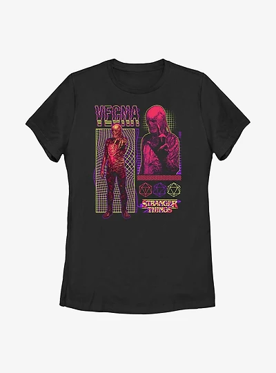 Stranger Things Vecna Streetwear Infographic Womens T-Shirt