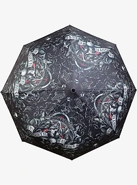 In Goth We Trust Compact Travel Umbrella