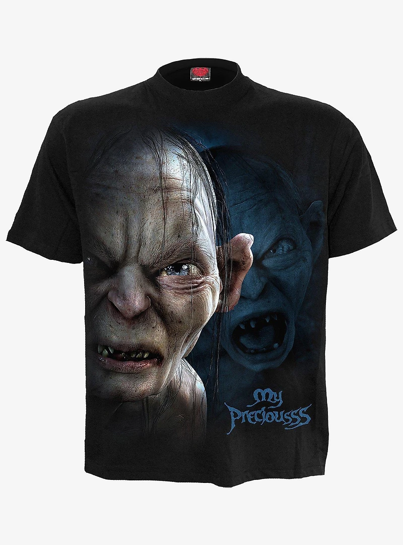The Lord Of Rings Gollum My Preciousss Black T-Shirt