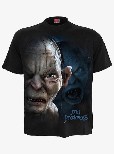 The Lord Of Rings Gollum My Preciousss Black T-Shirt