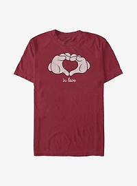 Disney Mickey Mouse Glove Heart T-Shirt