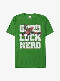 Marvel Deadpool Good Luck Nerd T-Shirt