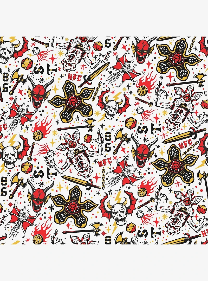 Stranger Things Hellfire Club Red Peel & Stick Wallpaper