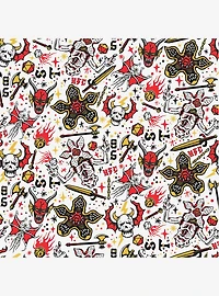 Stranger Things Hellfire Club Red Peel & Stick Wallpaper