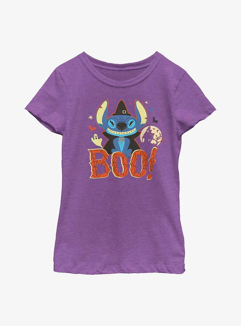Disney Lilo & Stitch Boo! Youth Girls T-Shirt