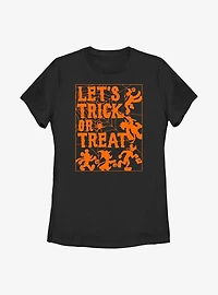 Disney Mickey Mouse Let's Trick Or Treat Womens T-Shirt