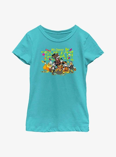 Disney Mickey Mouse & Friends We Choose Treat Youth Girls T-Shirt