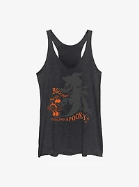 Disney Minnie Mouse Feeling Spooky Shadow Womens Tank Top