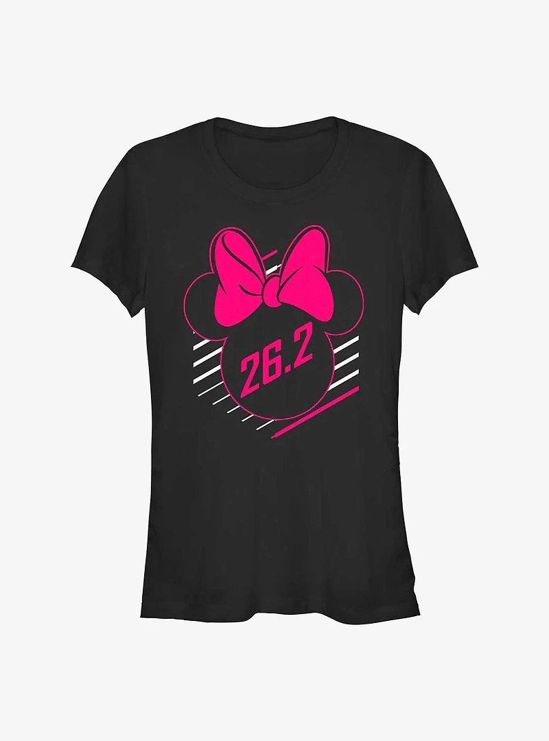 Disney Mickey Mouse 26.2 Marathon Minnie Ears Girls T-Shirt