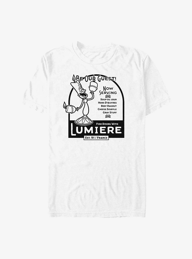 Disney Beauty and the Beast Lumiere Be Our Guest T-Shirt