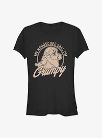 Disney Snow White and the Seven Dwarfs Horoscope Says Grumpy Girls T-Shirt