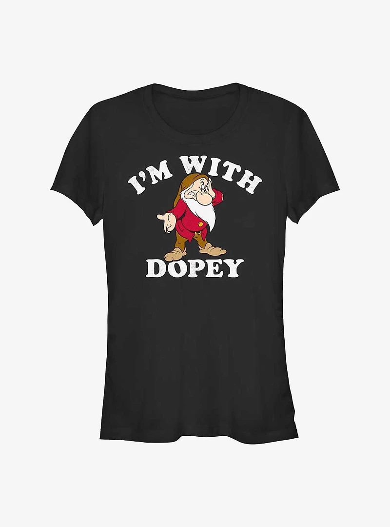 Disney Snow White and the Seven Dwarfs I'm With Dopey Girls T-Shirt