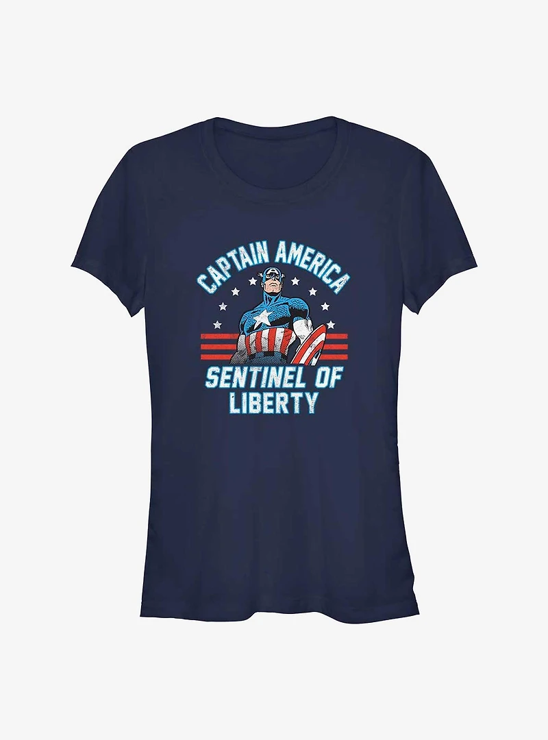 Marvel Captain America Sentinel of Liberty Girls T-Shirt