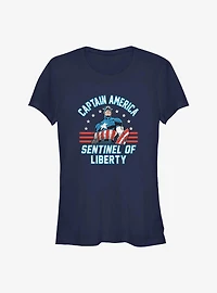 Marvel Captain America Sentinel of Liberty Girls T-Shirt