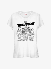 Marvel Runaways Sketch Girls T-Shirt