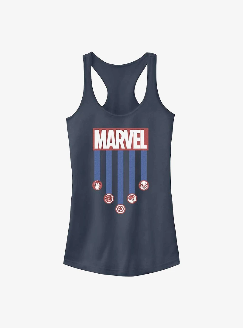 Marvel Americana Stripes Girls Tank