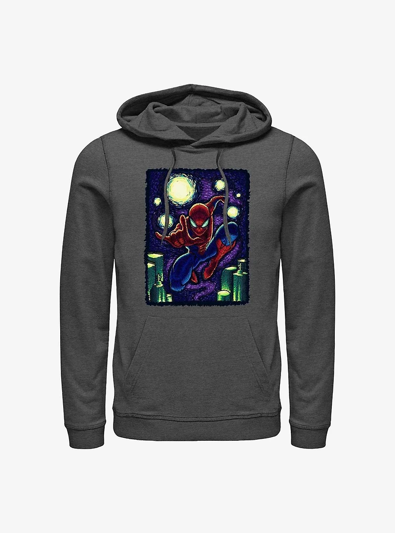 Marvel Spider-Man Starry New York Hoodie