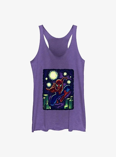 Marvel Spider-Man Starry New York Girls Tank