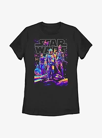 Star Wars The Mandalorian Light It Up Womens T-Shirt