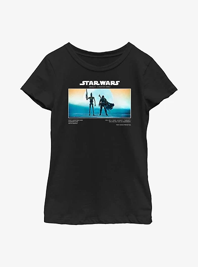 Star Wars The Mandalorian Arvala-7 It Takes Two Youth Girls T-Shirt