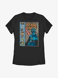 Star Wars Classic Comic Cover Womens T-Shirt