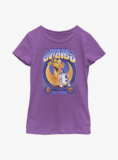 Star Wars Droids C-3PO & R2-D2 Groovy Youth Girls T-Shirt