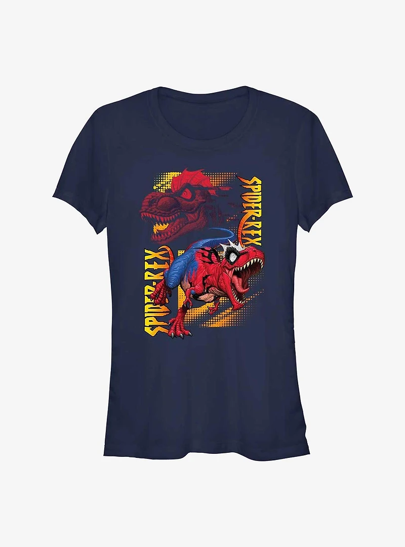 Marvel Spider-Man Spider-Rex Roar Girls T-Shirt