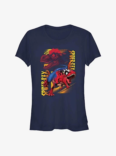 Marvel Spider-Man Spider-Rex Roar Girls T-Shirt