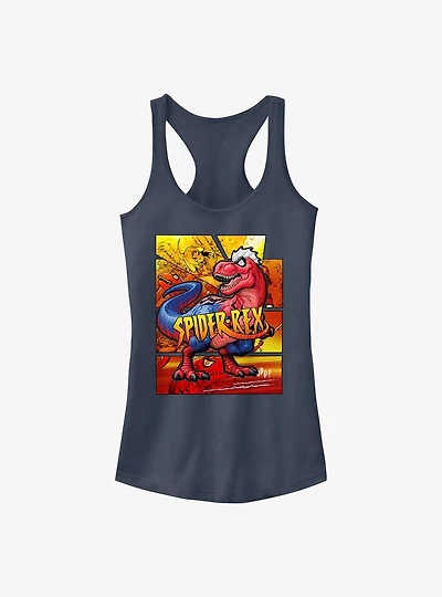 Marvel Spider-Man Spider-Rex Comic Cover Girls Tank