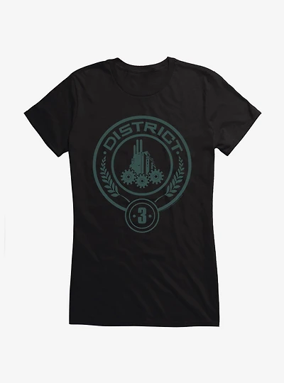 Hunger Games District 3 Logo Girls T-Shirt