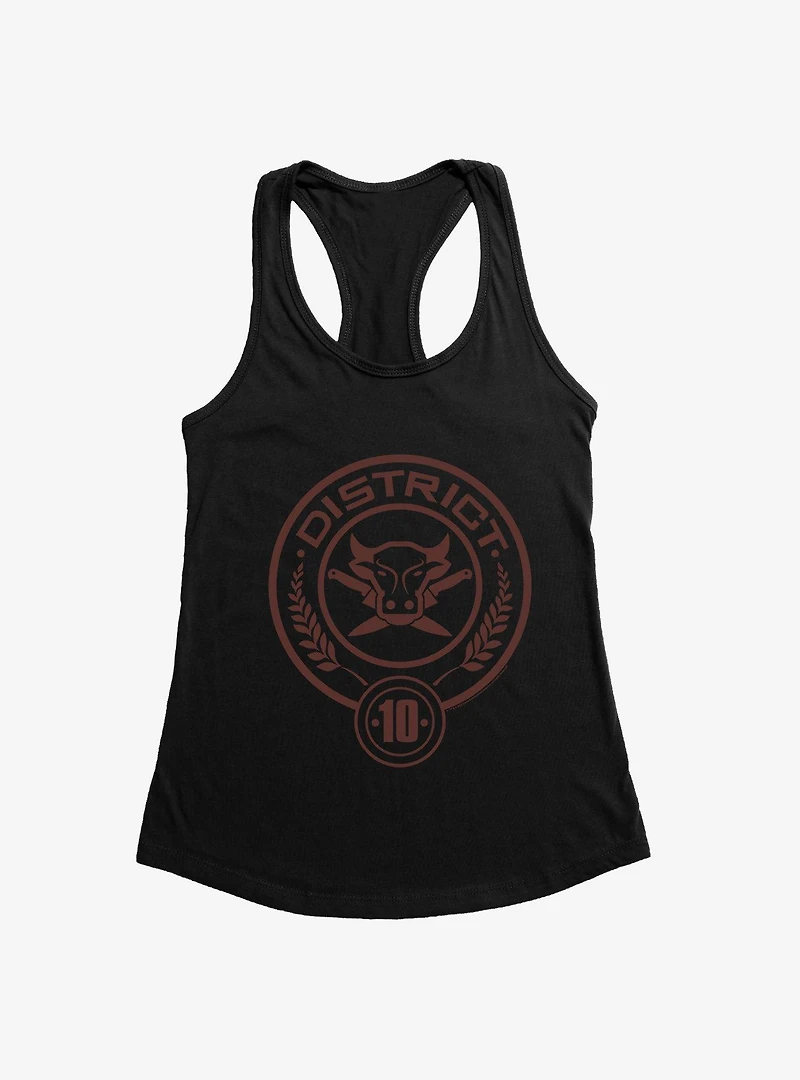Hunger Games District 10 Logo Womens Tank Top