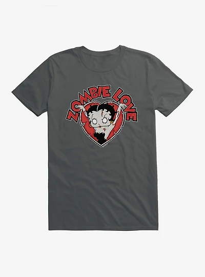 Betty Boop Zombie Love Heart T-Shirt