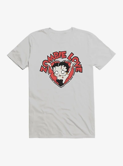 Betty Boop Zombie Love Heart T-Shirt