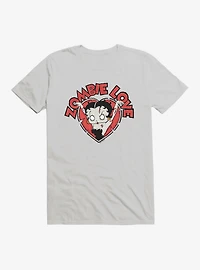 Betty Boop Zombie Love Heart T-Shirt