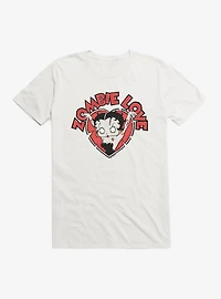Betty Boop Zombie Love Heart T-Shirt