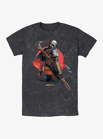 Star Wars The Mandalorian Sunrise Mineral Wash T-Shirt
