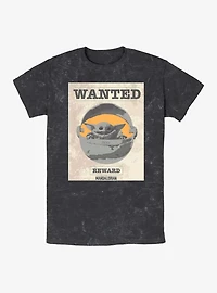 Star Wars The Mandalorian Wanted Child Mineral Wash T-Shirt