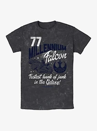 Star Wars Falcon Fly By Mineral Wash T-Shirt