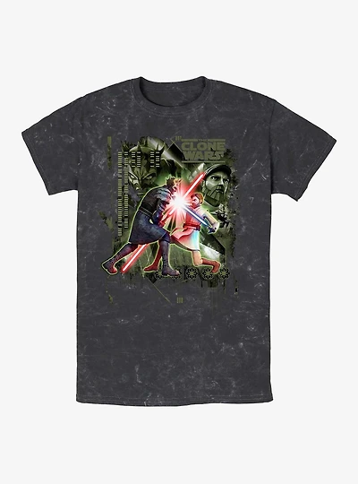 Star Wars: The Clone Wars Saber Duel Mineral Wash T-Shirt