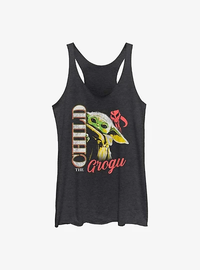 Star Wars The Mandalorian Grogu Peek Girls Tank
