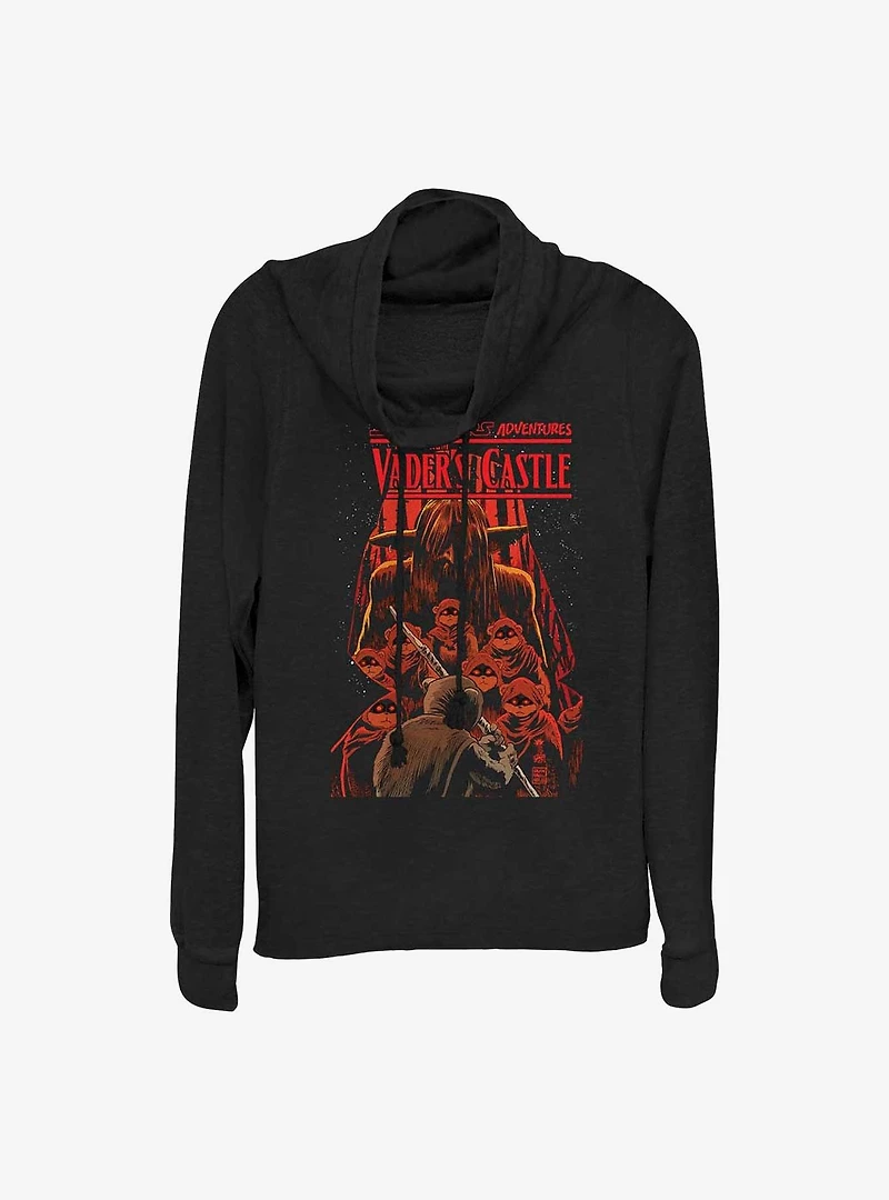 Star Wars Ewok Castle Cowl Neck Long-Sleeve Top
