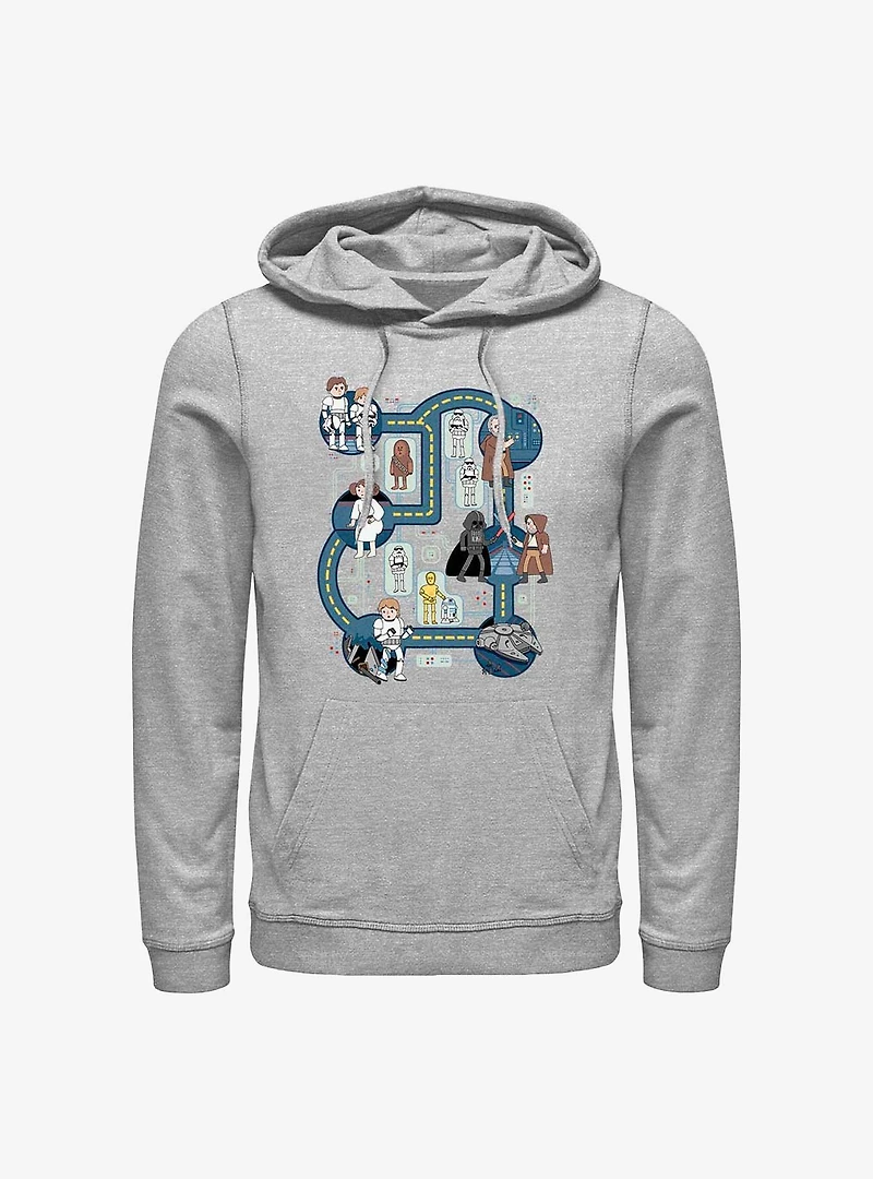 Star Wars Death Map Hoodie