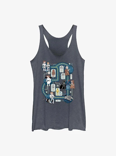 Star Wars Death Star Map Girls Tank